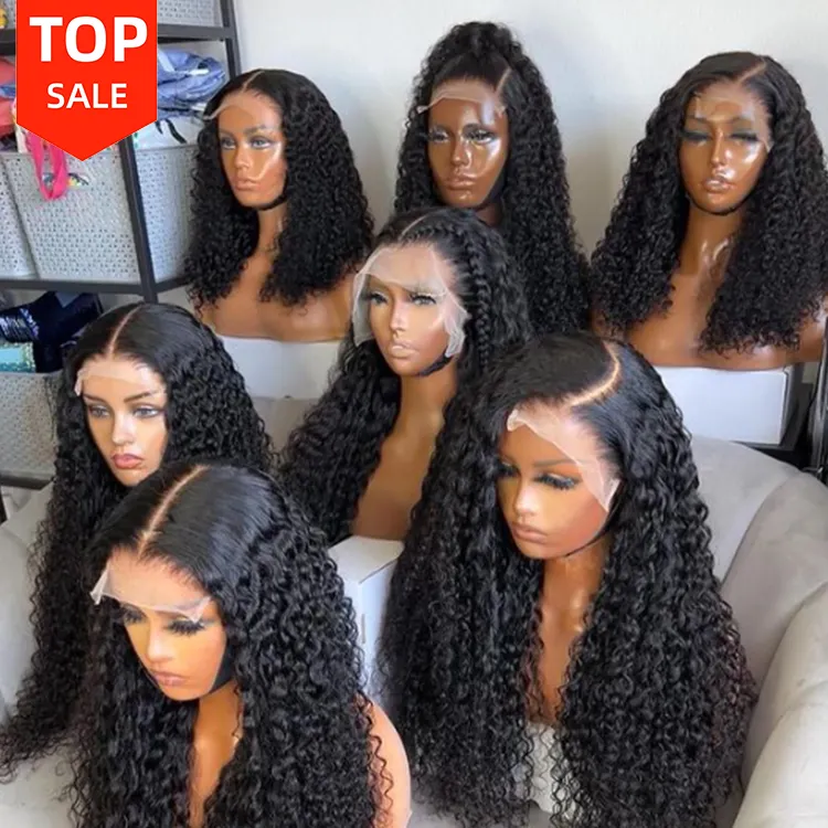 13X4 Rambut Alami HD Lace Frontal Wig HD Peru 360 Wig Rambut Manusia untuk Wanita GS Rambut Virgin Keriting Dalam Renda HD 360 Wig Renda