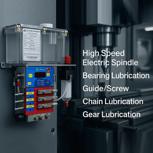 Pompe à huile de lubrification MS24-VIP4-5-1 pour centre d'usinage CNC, système de lubrification électrique automatique - Product Image 1