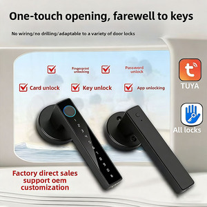 TTlock TUYA APP กุญแจล็อคประตูอัจฉริยะแบบดิจิตอลสำหรับภายในบ้าน พร้อมระบบสแกนลายนิ้วมือ รหัสผ่าน และคีย์การ์ด - Product Image 3