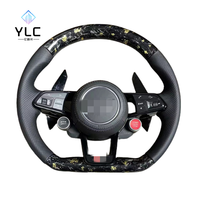Volant LED en fibre de carbone véritable et Alcantara, modifié et préféré pour Audi A5 B8, A7, Q3, S8, A3 8P, R8, TT, S3, A6 C7, RS3, A4 B8