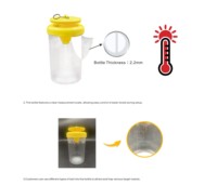 Piège à mouches professionnel - Bouteille réutilisable suspendue pour attraper les mouches des fruits, pour l'extérieur et le jardin, piège à insectes non toxique pour la lutte antiparasitaire