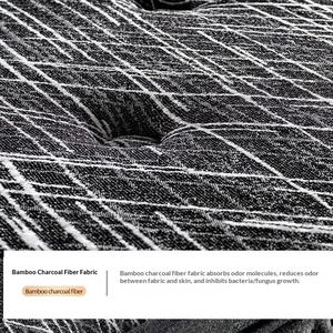 <span class=keywords><strong>Matelas</strong></span> à ressorts ensachés individuels de qualité hôtelière cinq étoiles, compressé et roulé, épaisseur 26 cm, noir, pour l'exportation - Product Image 2
