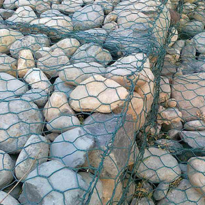 Boîte à écran tissée hexagonale en métal fort panier planteur sac corde <span class=keywords><strong>Grillage</strong></span> PVC enduit Gabion fil clôture rouleau treillis métallique en fer - Product Image 3