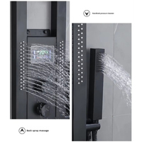 Panneaux de douche muraux en acier inoxydable de haute qualité, colonnes de douche cascade, système de panneaux avec fonction massage