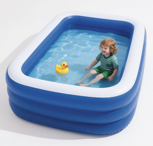 Offre Spéciale <span class=keywords><strong>Piscine</strong></span> Gonflable Épaissie en PVC Bleu et Blanc pour Adultes, Enfants et Bébés, Jeux de Plein Air Domestiques - Product Image 6