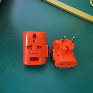 Camry European <b>Travel</b> Adapter With Switch And Light For Household Electrical Appliances Ac <b>Plug</b> Th09105 - Product Image 2