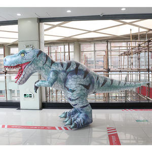 Costume de mascotte gonflable adulte de <span class=keywords><strong>dinosaure</strong></span> <span class=keywords><strong>T</strong></span>-<span class=keywords><strong>Rex</strong></span> pour Halloween Carnaval Nouvel An Anime Dragon <span class=keywords><strong>Club</strong></span> Bugs imprimé - Product Image 2