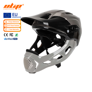 Casque de moto tout-terrain noir et gris, détachable, intégral, type split, multi-pièces, pour course tout-terrain - Product Image 1