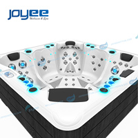 JOYEE Jacuzzi de jardin de haute qualité en acrylique importé, avec système Balboa, pour hydrothérapie, bain à remous extérieur et fonction de bain à remous