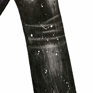 <span class=keywords><strong>Pantaloni</strong></span> Jeans da Uomo Personalizzabili Effetto Rovinato a Gamba Dritta Denim Lavaggio Aderente Streetwear Casual alla Moda con Schizzi di Vernice - Product Image 6