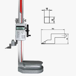Precisie digitale hoogtemeter met schaalverdeling 0-300 mm, 0-500 mm, 0-600 mm - Product Image 1