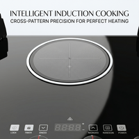 Cuisinière de table/encastrable multifonctionnelle électrique à surface vitrocéramique, à allumage électronique, 4 en 1, GPL domestique, haute efficacité, 5 brûleurs haute puissance