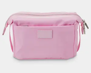 Laci Organizer Custom Roll Up kotak rias perlengkapan mandi Makeup nilon kantong kosmetik rias