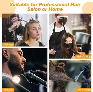 Cape de coiffure en polyester OEM avec logo brodé personnalisé, imprimé, avec trous pour les bras, résistante à l'eau, pour salon de coiffure - Product Image 6