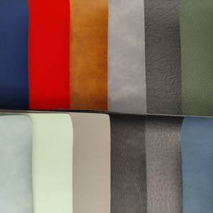 Estilos mixtos Ecología original Impermeable PU Diseñador Tela de cuero Tela térmica de cuero para cuaderno y cubierta de diario - Product Image 1