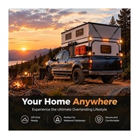 Tente de toit rigide imperméable pour camping en extérieur, unité de camping couverte pour camionnette tout-terrain
