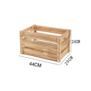 Gỗ tự nhiên hộp trái cây Thùng Rau gỗ Thùng gỗ mộc mạc thùng cho thực phẩm lưu trữ trường hợp - Product Image 3