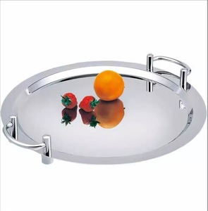 YOUYIZU Verchromte Edelstahl Rechteckige Dekorative Servier- und Aufbewahrungstabletts Restaurantplatten für Catering - Product Image 4