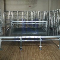 Structure modulaire en fer ultra-résistante pour système, capacité de charge 800 kg, installation rapide, pieds réglables pour événements extérieurs