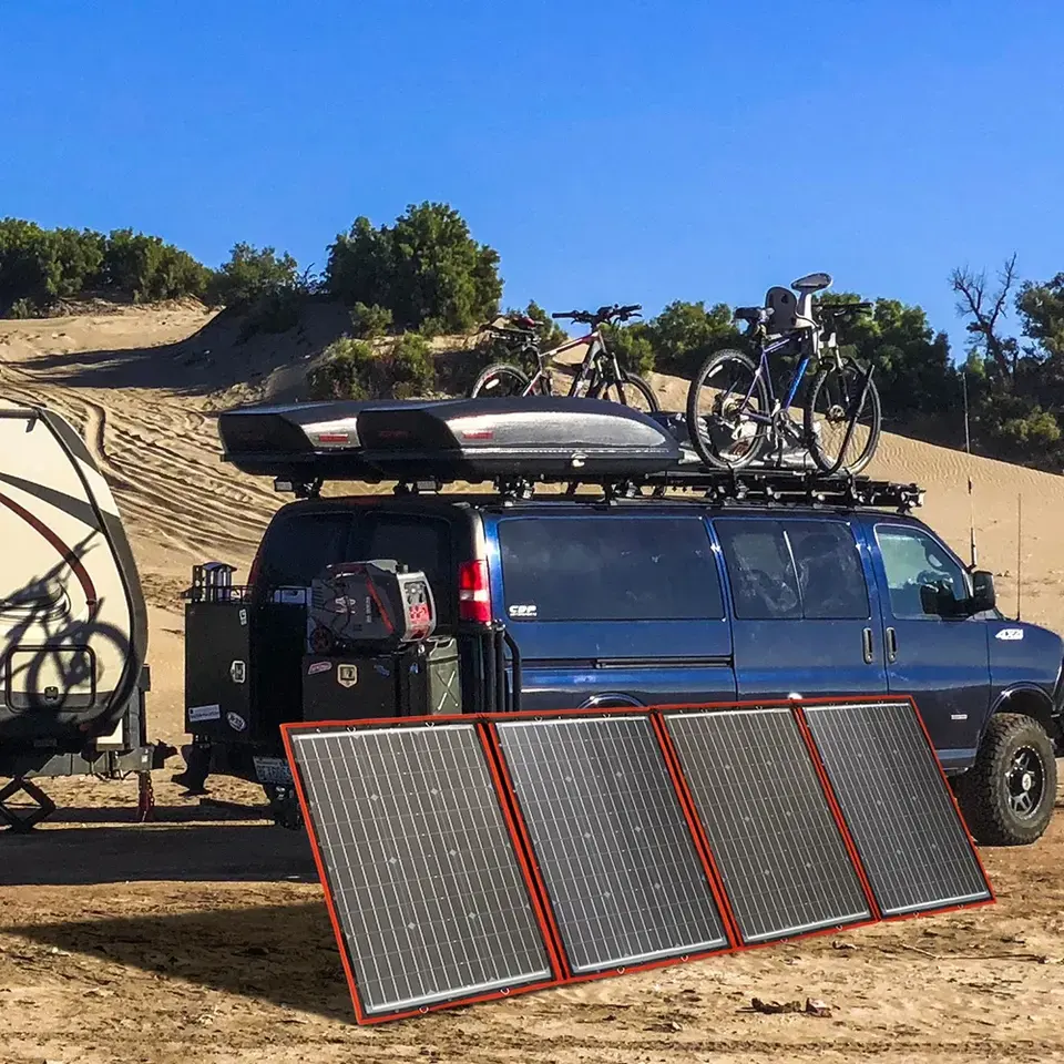 중국에서 만든 300w 320w 휴대용 태양 전지 패널 야외 접이식 태양 전지 패널