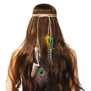 Hecho a mano <span class=keywords><strong>de</strong></span> la cadena <span class=keywords><strong>de</strong></span> las mujeres Boho diadema accesorio para el cabello para mujer - Product Image 6