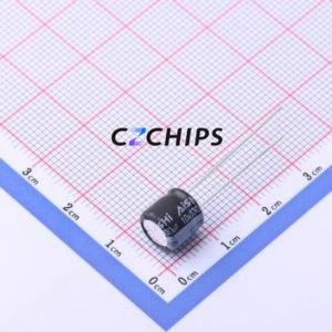 Condensador Electrolítico de Aluminio de Montaje Pasante EML1AM331F07OT, Componente de Montaje Pasante (THT), D8xL7mm 330uF 20% 10V 3.5mm - Product Image 1