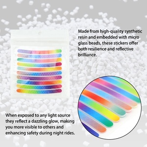 Pegatina reflectante de arcoíris para motocicleta de ajuste Universal, <span class=keywords><strong>pegatinas</strong></span> de advertencia de seguridad nocturna para Pit Dirt Bike ATV UTV Scooter Off Road - Product Image 5