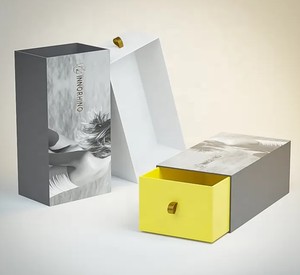 Luxury Custom Printed Logo Cardboard Paper Rigid Pull Out Sleeve Sliding <b>Drawer</b> Gift Box Packaging with <b>Insert</b> - Product Image 4