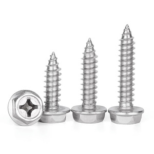 Tornillo autorroscante hexagonal de acero inoxidable Morira M3 M4 M5 M6 métrico para metal, clase C, estándar GWA - Product Image 4