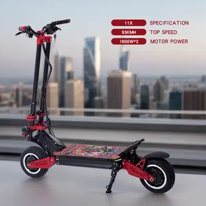 72v 3200watt Motor Brushless Best Selling High Speed Zero 11X 11 Inch Electric Scooter