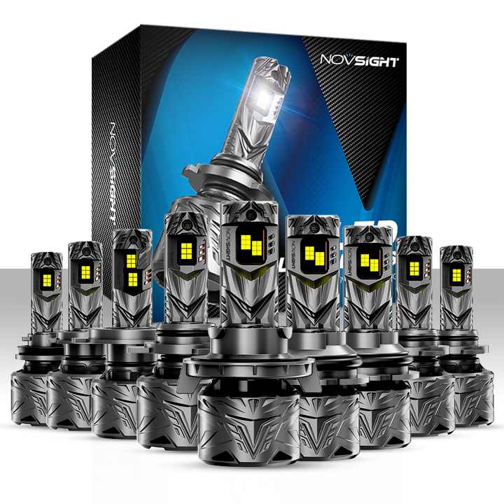 Novsight N70 LED H4 240W 50000lm Car Light Bulb 9005 H7