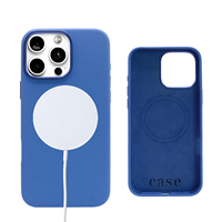 Coque de téléphone portable magnétique sans fil antichoc en silicone liquide de haute qualité, design sportif, personnalisable en gros pour 16 15 14