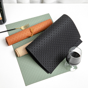 Nouveau tapis de table double face en cuir écologique personnalisable, imperméable et résistant à l'huile, pour restaurant occidental - Product Image 1