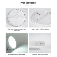 Nouveau Spot LED Encastrable Moderne en Aluminium IP44 E27 pour Armoire, Installation Facile, 3W 5W 7W 9W 12W