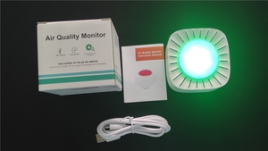 <span class=keywords><strong>Compteur</strong></span> de CO2 avec alarme connexion WIFI Tuya Dienmern analyseur de qualité de l'air capteur de CO2 <span class=keywords><strong>compteur</strong></span> de <span class=keywords><strong>gaz</strong></span> testeur de CO2 en forme d'œuf - Product Image 3