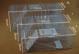 Gabbia trappola per animali pieghevole per topi e opossum e procioni e gatti selvatici gatti randagi gabbia per gatti - Product Image 3