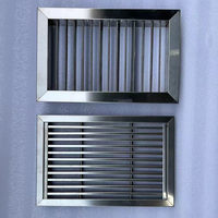 Grille de ventilation à persiennes pour tuyau d'évacuation, modèle 304, avec couvercle étanche à la pluie et à l'eau pour salle de bain, cuisine extérieure, air froid et chaud