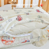 Taie d'oreiller carrée personnalisable pour bébé de 0 à 3 ans, style européen et américain, usage domestique 100% coton, anti-acariens.