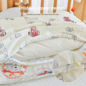 0-3 anni personalizzabile bambino quadrato cartone animato stile europeo-americano federa casa uso 100% cotone Anti acaro della polvere - Product Image 5