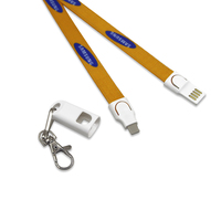 Chargeur USB 2-en-1 double Type C personnalisé avec logo, certifié CE RoHS, en polyester durable, impression par transfert thermique, 60W PD, 90cm, promotions