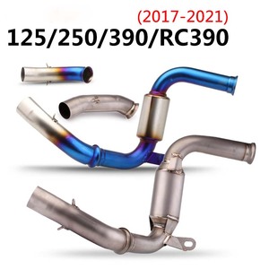 Tubo Conector de Escape para Motocicleta <span class=keywords><strong>125</strong></span> 250 390 DUKE RC390, Tubo de Enlace Central, Sistema de Escape Deslizable 2017 <span class=keywords><strong>2018</strong></span> 2019 2020 - Product Image 2