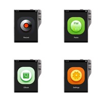 Q3 Digital HiFi MP3 Player DSD256 lecteur sans perte 2.4 pouces écran tactile intégré 32 go mémoire haute résolution lecteur Audio 24 bits 192kHz