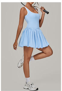 Golf spor salonu egzersiz Fitness giysileri giyim kadın kızlar tek parça tenis etekler ile altında kısa - Product Image 6