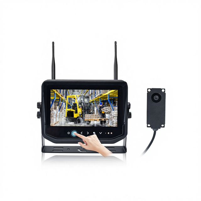 7 Inch Digital Wireless Waterproof Camera Monitor System 2.4G Wireless AHD Backup Camera for Trucks Cold Room Forklift