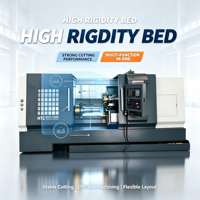 Torno CNC de Cama Inclinada HTC63s, Apto para la Fabricación de Automóviles, Equipos Médicos, Energía, Construcción Naval, etc., Buena Calidad