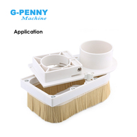 Brosses d'aspirateur G-Penny 70mm/100mm en acier, type tiroir/à tirer, avec couvercle anti-poussière pour fraiseuse