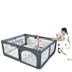 Recinto Pieghevole TC per Bambini e Neonati, Area Giochi Interna con Rete di Sicurezza per Bambini e Ragazzi - Product Image 1