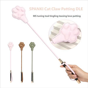 Accessoires SM en cuir satiné imperméable, couleur personnalisée, motif patte de chat, pour jeu de claquettes manuelles et fouet pour fesses, pour jeux sexuels féminins - Product Image 6