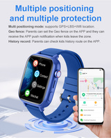 Reloj Celular con GPS y Llamadas Bidireccionales, Resistente al Agua IPX7, Rastreador GPS para Niños con Geocerca y Alarma SOS