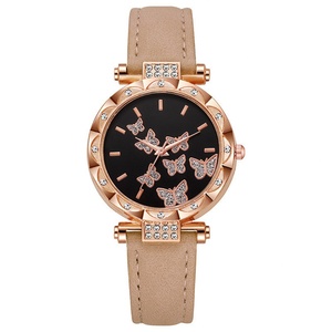 Hot-selling Leather Strap Ladies' <b>Watches</b> Wholesale: Personalized and Fashionable butterfly Quartz <b>Watches</b> - Product Image 6